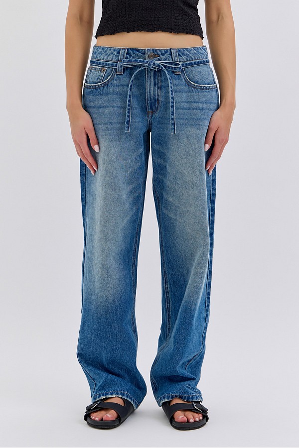 Low Baggy Jean with Self Belt